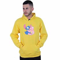 Moletom Unissex Canguru Lilo e Angel Kiss