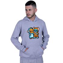 Moletom Unissex Canguru Lilo stitch And Groot