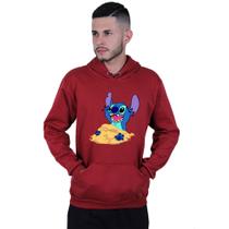 Moletom Unissex Canguru Lilo Stitch Areia