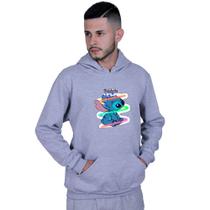 Moletom Unissex Canguru Lilo Stitch Custom