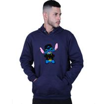 Moletom Unissex Canguru Lilo Stitch Gangster
