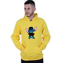 Moletom Unissex Canguru Lilo Stitch Gangster