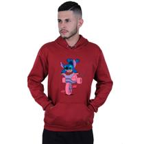 Moletom Unissex Canguru Lilo Stitch Motoca
