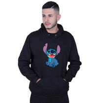 Moletom Unissex Canguru Lilo Stitch Ohana