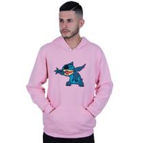 Moletom Unissex Canguru Lilo Stitch Risada