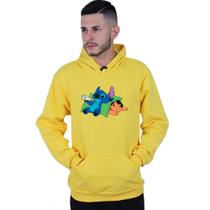 Moletom Unissex Canguru Lilo Stitch Soneca