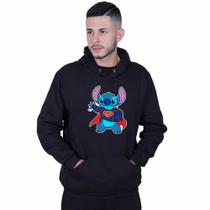 Moletom Unissex Canguru Lilo Stitch Super Homen