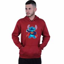 Moletom Unissex Canguru Lilo Stitch Super Homen