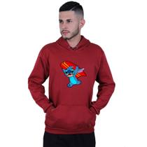 Moletom Unissex Canguru Lilo Stitch Surf