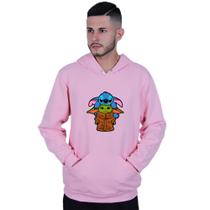 Moletom Unissex Canguru Lilo Stitch yoda Star Wars