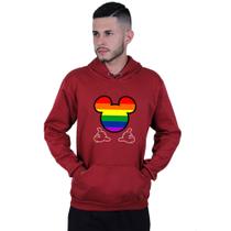 Moletom Unissex Canguru Mickey Colorido LGBT