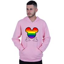 Moletom Unissex Canguru Mickey Colorido LGBT