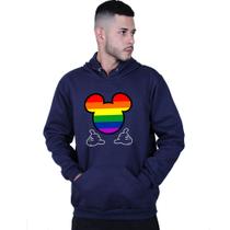 Moletom Unissex Canguru Mickey Colorido LGBT