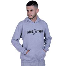 Moletom Unissex Canguru Star Trek Jornada Estrelas