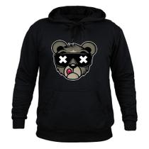 Moletom Unissex Canguru Urso Bolado