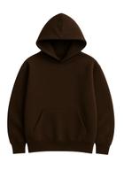 Moletom Unissex com Capuz, Blusão 100 Algodão, Disponível em Cinza, Preto e Marrom, com Forro Interno e Bolso Canguru