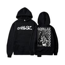 Moletom Unissex De Manga Longa Para Outono E Inverno, Estilo Streetwear Com Estampa Gorillaz