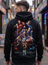 Moletom Unissex - Especial Cinema - Mortal Kombat 2 - Premium Tamanho:XGCor:Preto