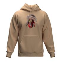 Moletom Unissex Estampado Zumbi Blusa De Frio Com Capuz E Bolsos