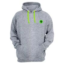 Moletom Unissex Flanelado Blusa de Frio Premium Estampa Lobo Verde Neon