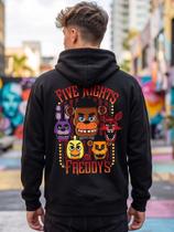 Moletom Unissex - Game Five Nights at Freddy's - Premium Tamanho:GGCor:Preto