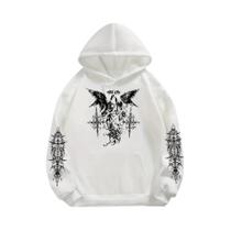 Moletom Unissex Gótico Hiphop Com Capuz, Roupa Esportiva Quente Para Homens E Mulheres, Estilo High