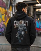 Moletom Unissex - Invencível Conquista Conquest - Premium Tamanho:GGCor:Preto Moletom Unissex - Invencível Conquista Conquest - Premium Tamanho:GGCor:Preto