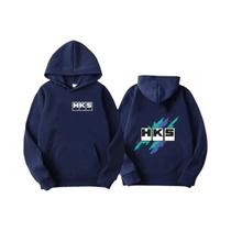 Moletom Unissex JDM HKS ENDLESS Com Capuz E Manga Longa, Estampado, Casual, Para Homens E Mulheres