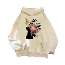 Moletom Unissex Kawaii Harajuku SPY X FAMILY Anya Forger Manga Anime Casual Streetwear