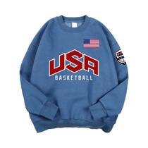 Moletom Unissex Oversized Com Estampa De Jogador De Basquete Dos EUA, Casual, Solto E Quente
