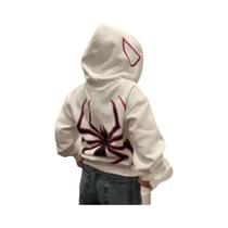 Moletom Unissex Oversized Com Zíper Completo E Capuz Estampado De Aranha Estilo Harajuku Punk Gótico Moletom Unissex Oversized Com Zíper Completo E Capuz Estampado De Aranha Estilo Harajuku Punk Gótico