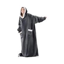 Moletom Unissex Oversized De Flanela Com Capuz E Mangas Longas Com Estampa De TV