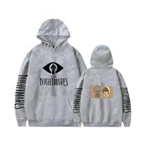 Moletom Unissex Oversized De Fleece Com Design De Jogos Little Nightmares, Casual Streetwear