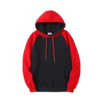Moletom Unissex Oversized De Fleece Quente Para Outono/Inverno Com Colisão De Cores E Mangas Raglan