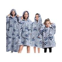 Moletom Unissex Oversized De Lã Com Capuz E Mangas, Estampa De Abóbora De Halloween, Manta Gigante