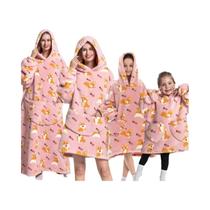 Moletom Unissex Oversized De Lã Com Capuz E Mangas, Estampa De Abóbora De Halloween, Manta Gigante