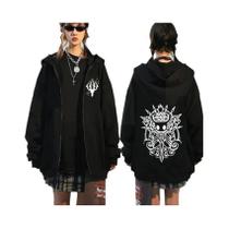 Moletom Unissex Oversized Hollow Knight Com Zíper, Casual, Estilo Pullover, Jaqueta De Cosplay