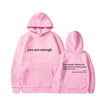 Moletom Unissex Retro Estilo Hip Hop, Você É O Suficiente, Moletom Pullover Para Homens E Mulheres,