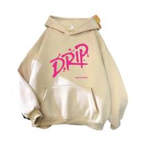 Moletom Unissex Retro Harajuku Drip Babymonster Álbum 2024 Vintage Pullover De Outono Inverno