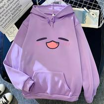 Moletom Unissex Vintage Harajuku Com Capuz E Estampa Tako Takodachi Anime Hololive Para Inverno,