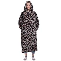 Moletom vestível Waitu Warm Cozy Hoodie Leopard