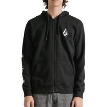 Moletom Volcom Aberto Iconic Stone WT24 Masculino Preto Moletom Volcom Aberto Iconic Stone WT24 Masculino Preto