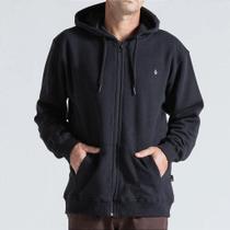 Moletom Volcom Aberto Single Stone WT26 Masculino Preto Moletom Volcom Aberto Single Stone WT26 Masculino Preto