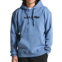 Moletom Volcom Canguru Stone Explorer WT25 Masculino Azul Moletom Volcom Canguru Stone Explorer WT25 Masculino Azul