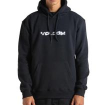 Moletom Volcom Canguru Stone Explorer WT25 Masculino Preto