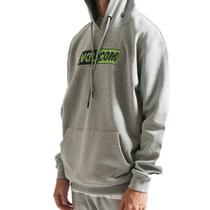 Moletom Volcom Canguru Stone Split Masculino Cinza Mescla Moletom Volcom Canguru Stone Split Masculino Cinza Mescla
