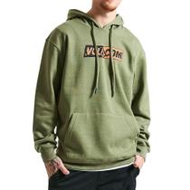 Moletom Volcom Canguru Stone Split Masculino Verde Mescla Moletom Volcom Canguru Stone Split Masculino Verde Mescla