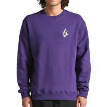 Moletom Volcom Careca Iconic Stone WT25 Masculina Roxo