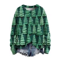 Moletom Wzdszle Christmas Tree Merry Christmas Women