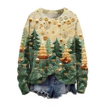 Moletom Wzdszle feminino Merry Christmas Star Xmas Tree 2024 Moletom Wzdszle feminino Merry Christmas Star Xmas Tree 2024